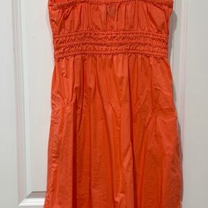 Old Navy Orange Strapless Dress